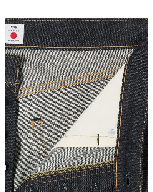 Edwin Blue Loose Button Jeans for men