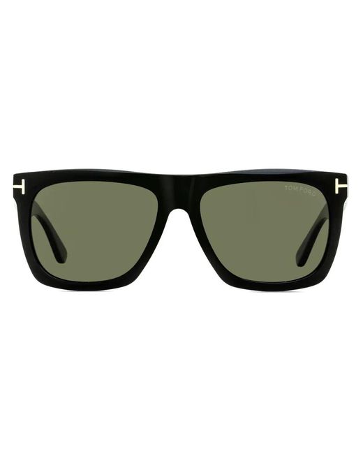 Tom Ford Green Morgan Square-Frame Polarised Sunglasses