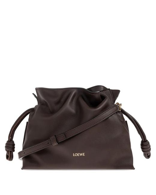 Loewe Brown Flamenco Leather Bucket Bag