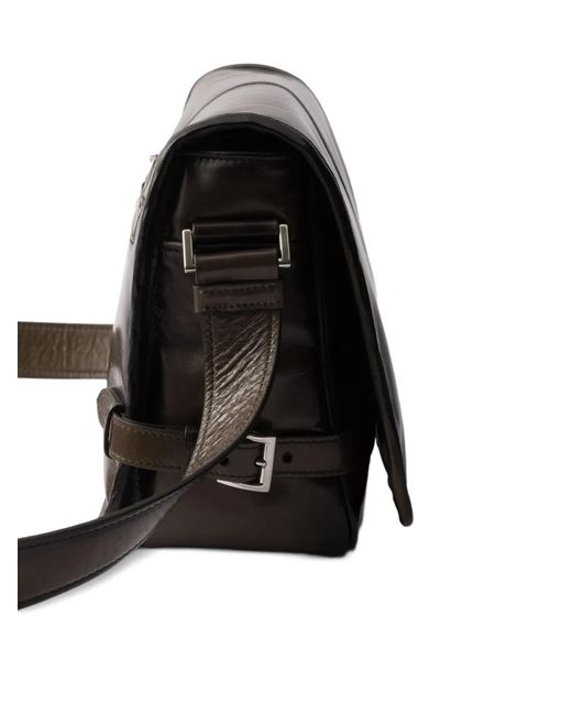 Borsa Messenger di Prada in Brown da Uomo