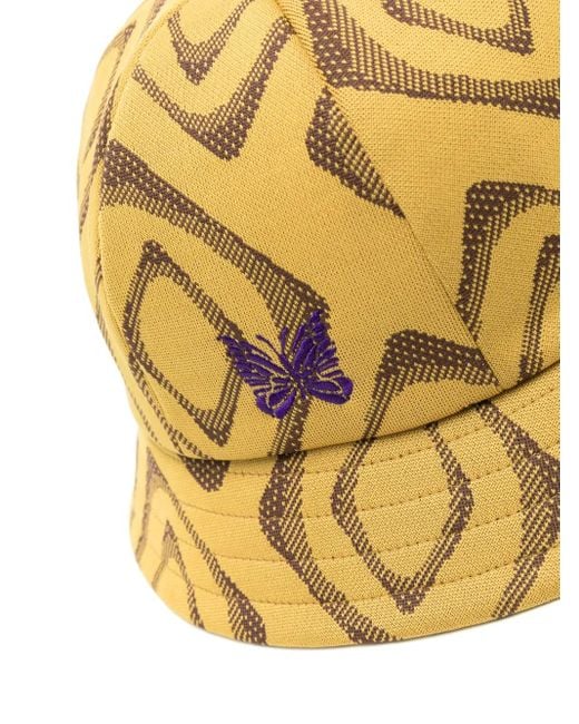 Needles Metallic Abstract-Print Bucket Hat for men