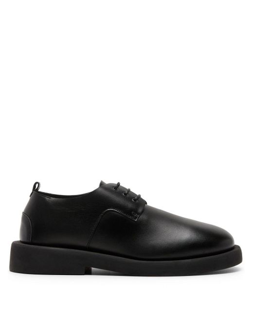 Marsèll Black Gommello Leather Derby Shoes for men