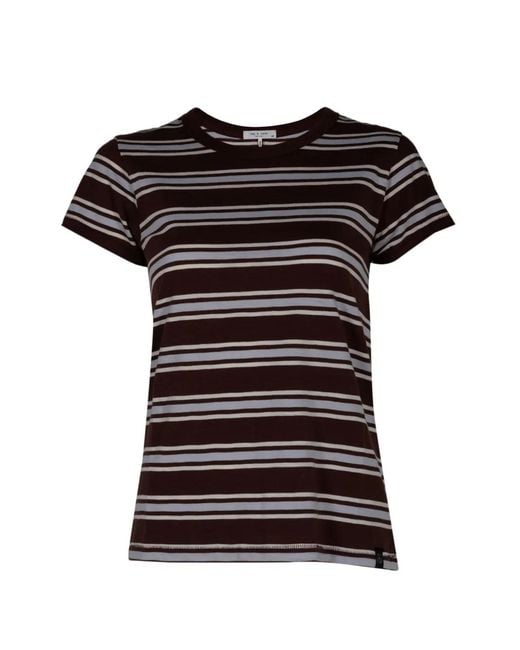 Rag & Bone Black Striped T-Shirt