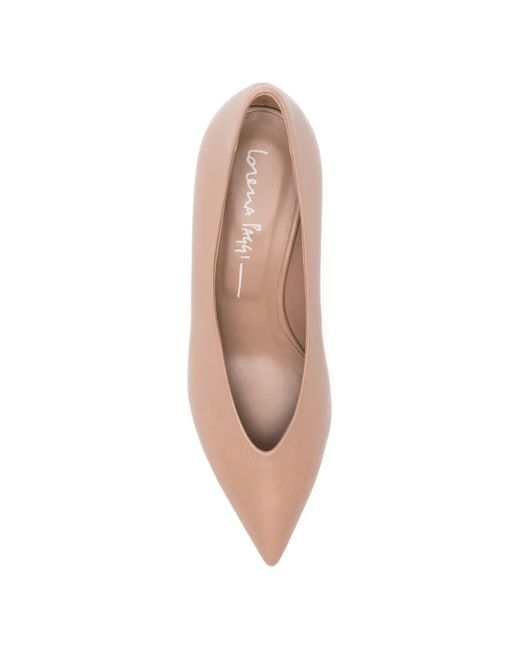 LORENA PAGGI Pink Pointed Leather Pumps