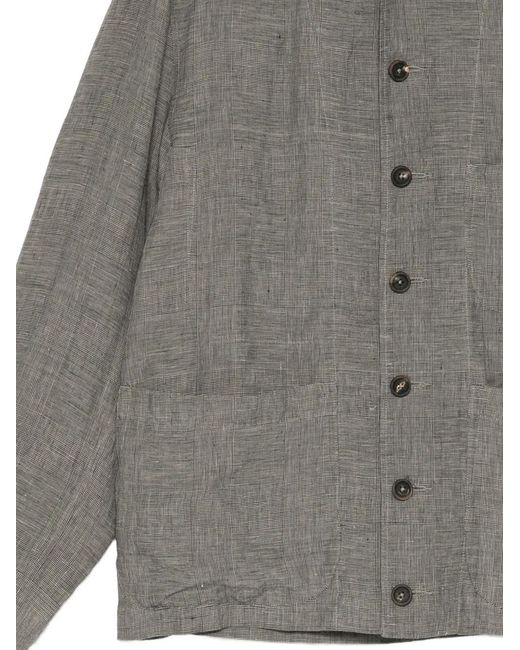 Ziggy Chen Gray Button-Up Shirt for men