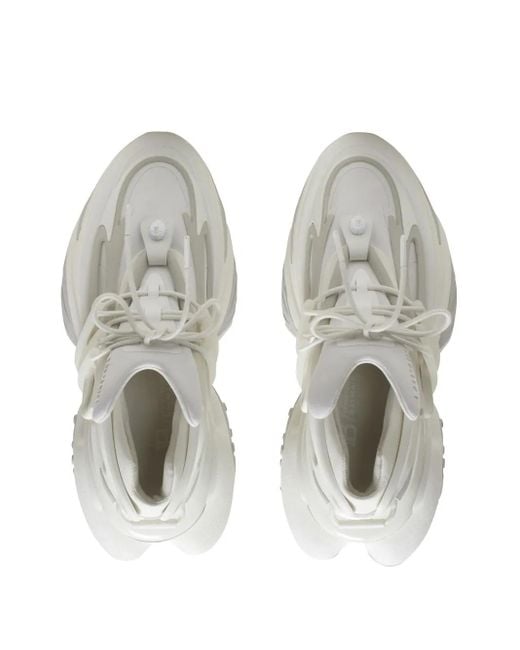 Balmain White Unicorn Sneakers