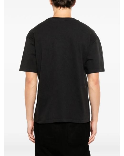 Melt Black Graphic-Print T-Shirt for men