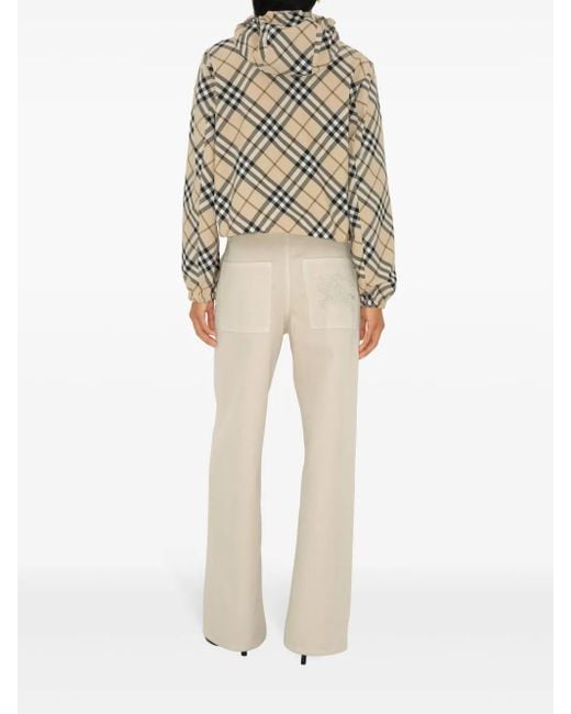 Giacca Reversibile Con Motivo Vintage Check di Burberry in Natural
