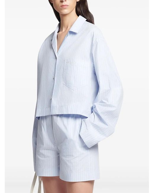 Nanushka Gestreept Blouse in het White