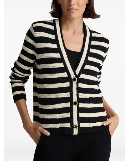 St. John Gestreept Vest in het Black