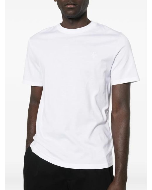 Jacob Cohen White Cotton T-Shirt for men