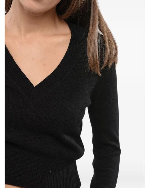 DIESEL Black Logo-Detail V-Neck Sweater