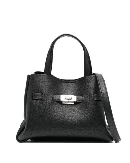 DKNY Black Bryar Flap-Lock Tote Bag