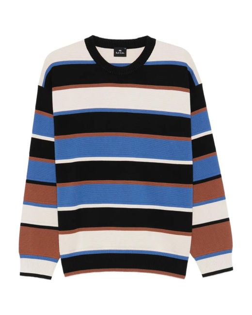 メンズ Paul Smith ストライプ セーター Black