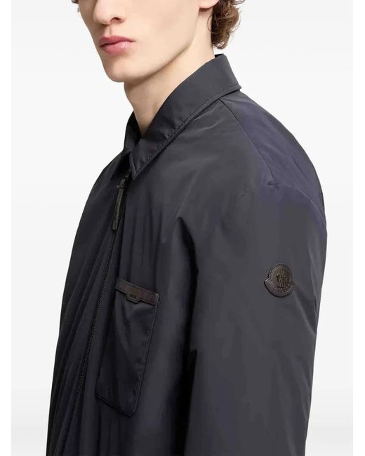 Moncler Blue Tollymore Shirt Jacket for men