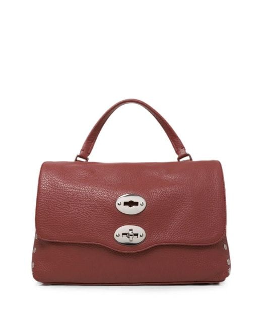 Zanellato Red Small Postina Tote Bag