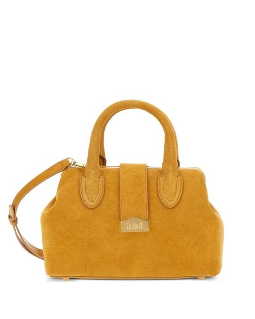 Schell Top Handles Metallic Lettering Tote Bag