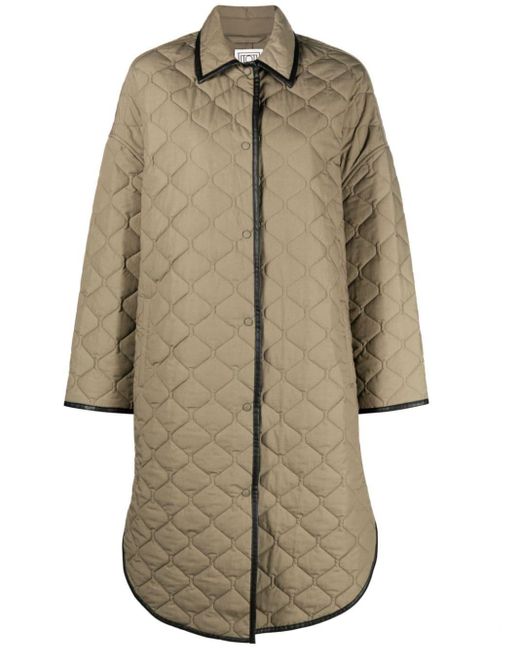 Totême  Natural Toteme Quilted Cocoon Coat
