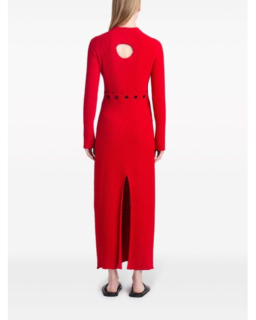 Proenza Schouler Red Lara Knit Dress