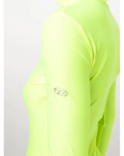 DIESEL Yellow High Collar T-Shirt