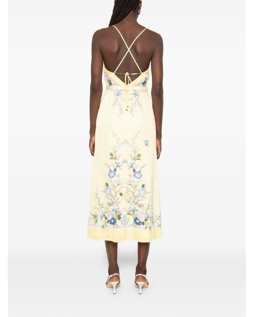 Self-Portrait White Midi Dresses