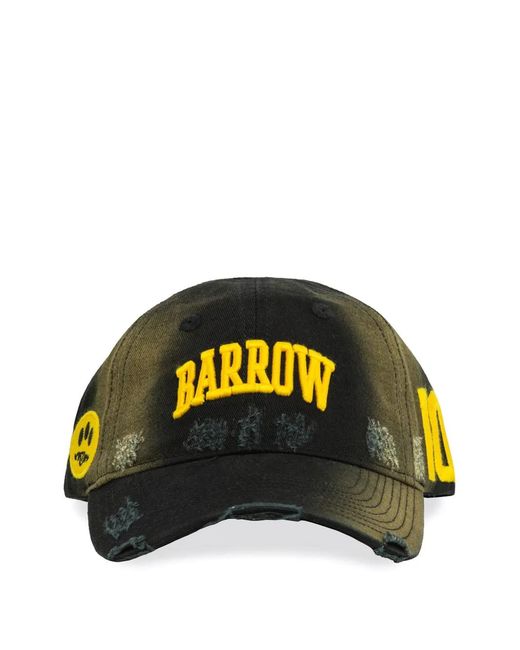 Barrow Black Logo-Embroidered Cap