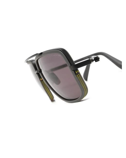 Dita Eyewear Black Mach-One Square-Frame Sunglasses