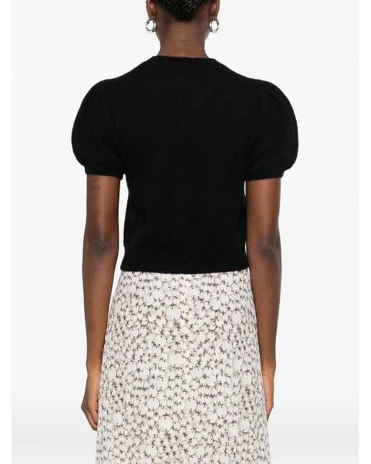 Cárdigan de manga farol Doen de color Black