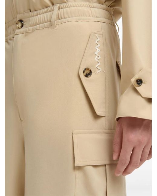 Marni Drapierte Cargohose in Natural für Herren