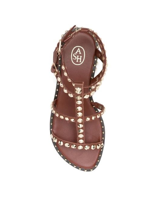Ash Pink Precious Stud-Embellished Gladiator Sandals