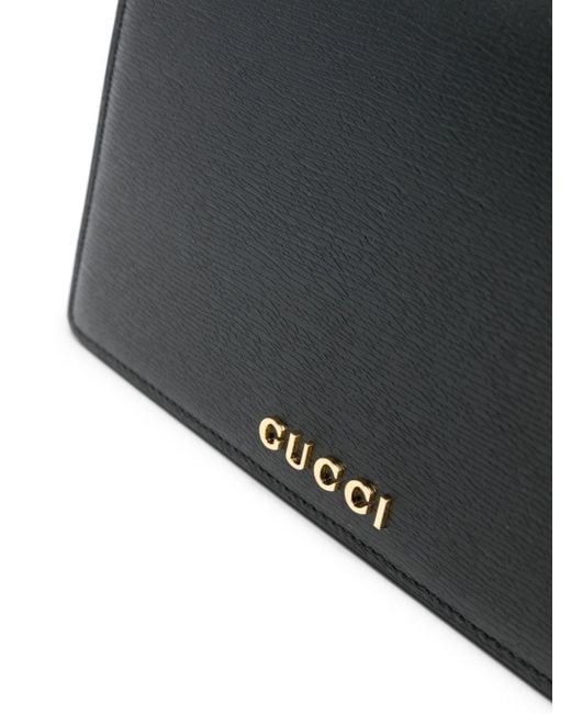 Bandolera con letras del logo Gucci de color Black