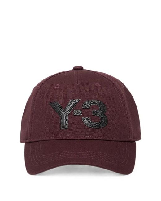 Y-3 Red Logo-Patch Baseball Cap