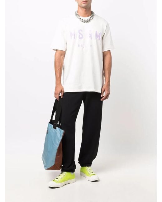 MSGM Black Jogger Pants for men