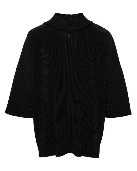 メンズ Homme Plissé Issey Miyake Mc June フーデッド Tシャツ Black