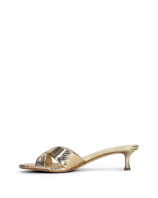 Michael Kors Metallic Criss-Cross Sandals