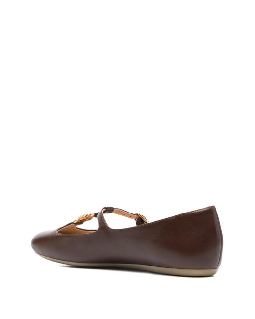 Chloé Brown Ballerines Leonore