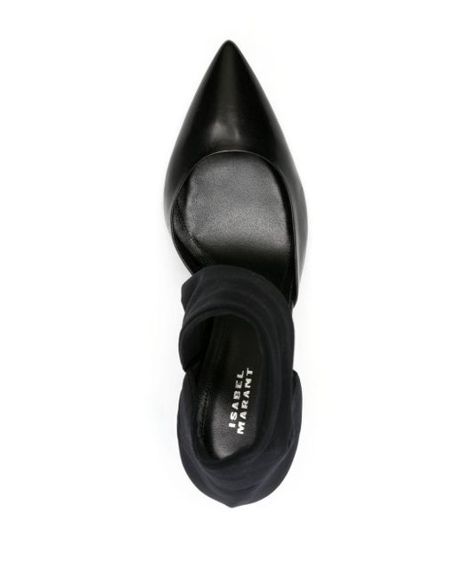 Isabel Marant Poen 95mm Leather Pumps in Black Lyst Isabel Marant Poen 95mm Leather Pumps in Black Lyst