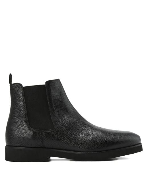 Cerruti 1881 Black Leather Chelsea Boots for men