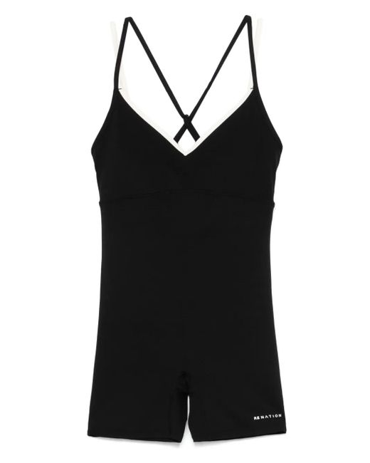 P.E Nation Black Jumpsuit Aus Jersey