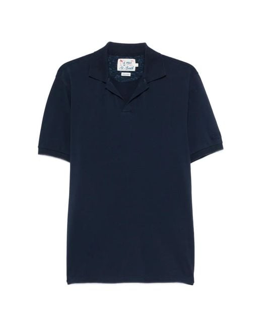 Mc2 Saint Barth Blue Cotton Elastane Charles T-Shirt for men