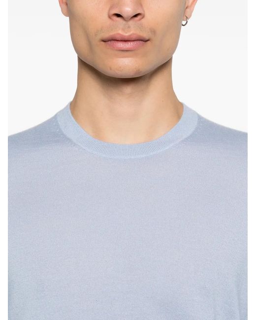 Jersey Con Cuello Redondo Bompard de hombre de color Blue