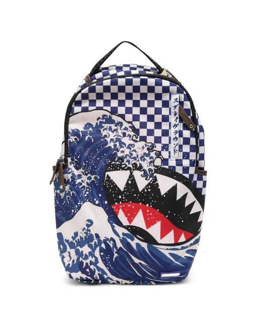 Sprayground Blue Shark Mouth Backpack