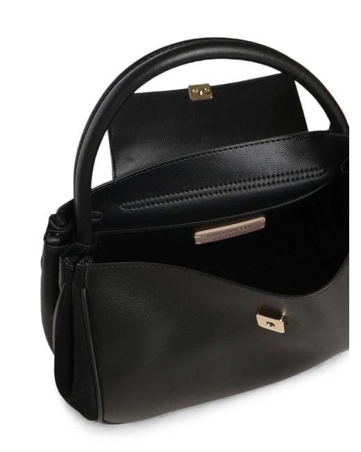 Coccinelle Black Leather Panelled Tote Bag