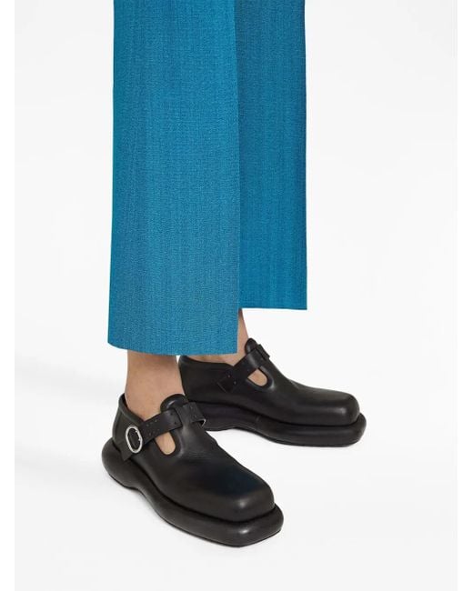 Jil Sander Black Scarpe Leather Loafers
