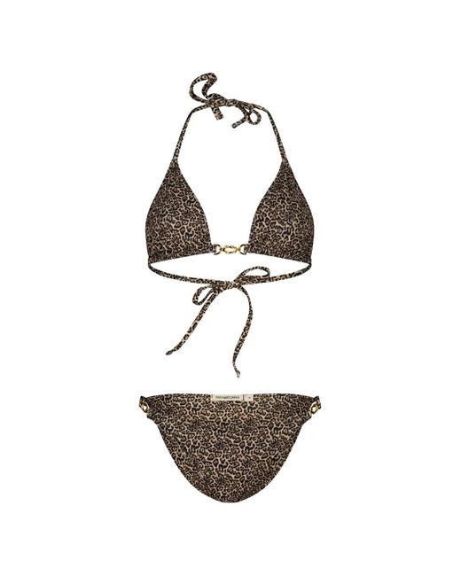 Paramidonna White Gia Leopard-Print Bikini