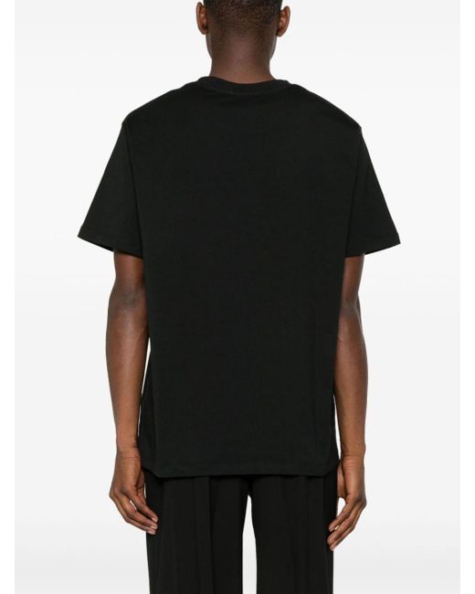メンズ Balmain フロックロゴ Tシャツ Black