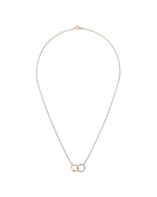 Daniel Wellington White Interlocking Circle Pendant Necklace