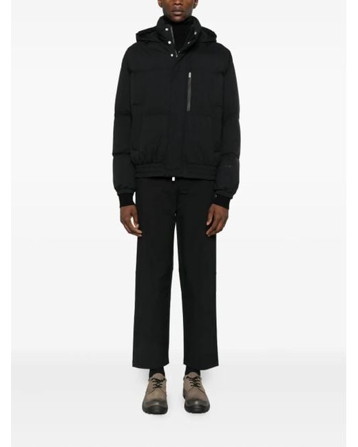 Herno Black Hooded Padded Jacket for men