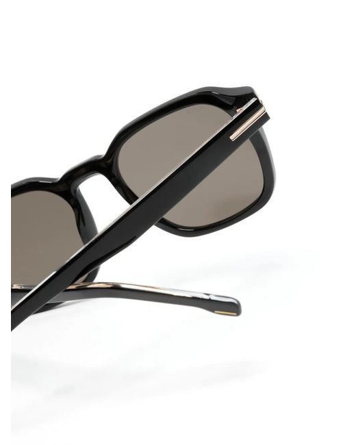 Boss Gray Square-Frame Sunglasses for men