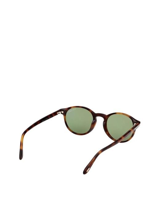 Tom Ford Green Round-Frame Sunglasses for men